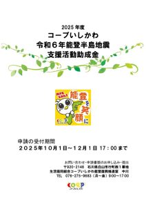 2025能登半島地震支援活動助成金：申請の手引きのサムネイル
